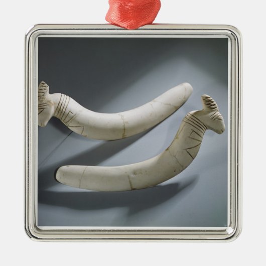 Paar van kastanjes, dunne periode (hippopotamus iv metalen ornament (Voorkant)