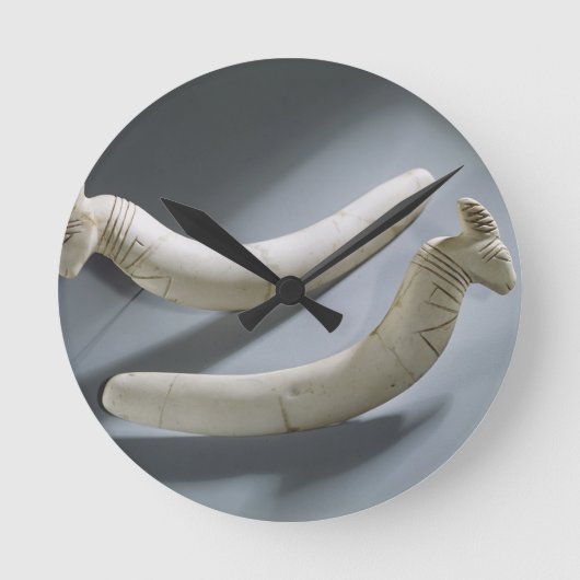 Paar van kastanjes, dunne periode (hippopotamus iv ronde klok (Voorkant)