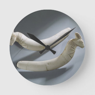 Paar van kastanjes, dunne periode (hippopotamus iv ronde klok