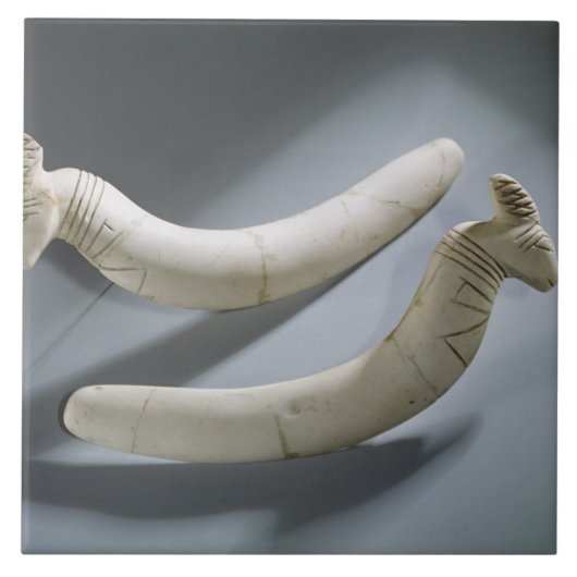 Paar van kastanjes, dunne periode (hippopotamus iv tegeltje (Voorkant)