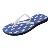 Paar van KiniArt White Cat Teenslippers (Schuin)