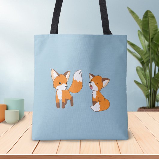 Paar van kleine koeien tote bag