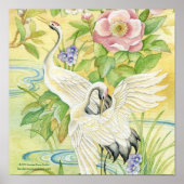 Paar van kranen afdrukken poster (Voorkant)