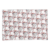 Paar van Kussenslopen van standaardgrootte/honkbal (Voorkant-Rechts)