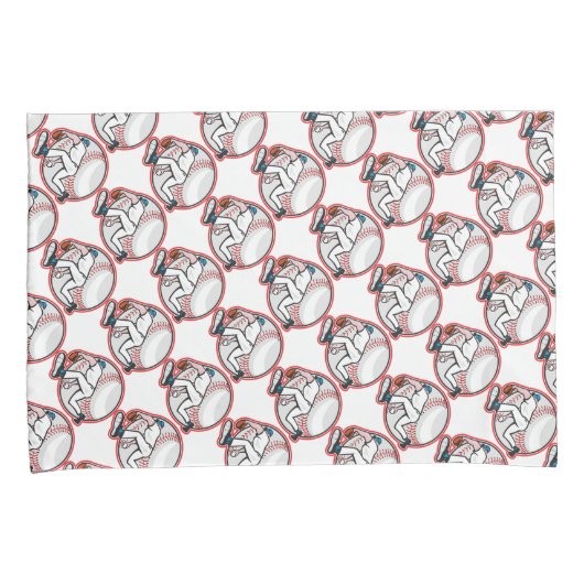 Paar van Kussenslopen van standaardgrootte/honkbal (Voorkant-Rechts)