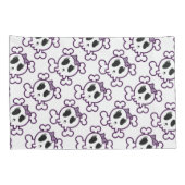 Paar van Kussenslopen van standaardgrootte/Skulls (Achterkant-Rechts)