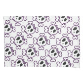 Paar van Kussenslopen van standaardgrootte/Skulls (Voorkant-Links)