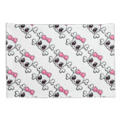 Paar van Kussenslopen van standaardgrootte/Skulls (Achterkant-Rechts)