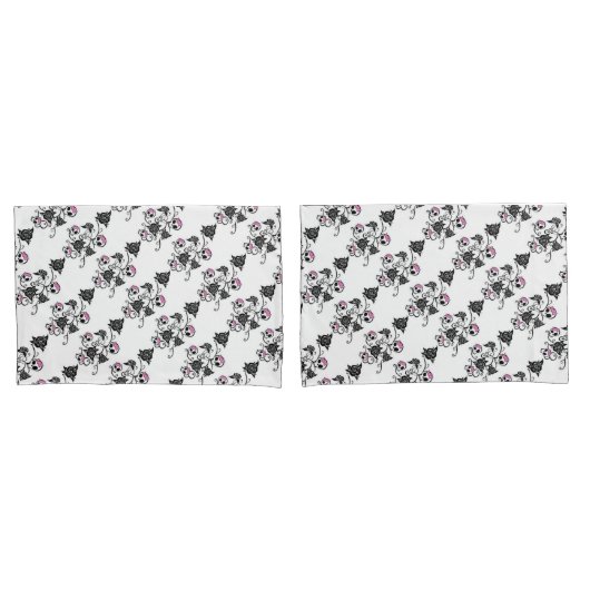 Paar van Kussenslopen van standaardgrootte/Skulls (Voorkant-Set)