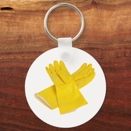 Paar van latexhandschoenen sleutelhanger (Voorkant)