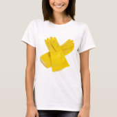Paar van latexhandschoenen t-shirt (Voorkant)