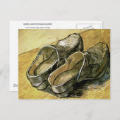 Paar van leder Clogs Van Gogh Fine Art Briefkaart (Voorkant / Achterkant)