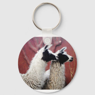 Paar van Llamas Sleutelhanger
