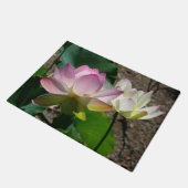 Paar van Lotus Flowers I Deurmat (Schuin)
