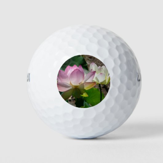Paar van Lotus Flowers I Golfballen (Voorkant)