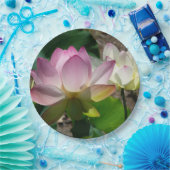 Paar van Lotus Flowers I Papieren Bordje (Feest)