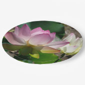 Paar van Lotus Flowers I Papieren Bordje (Gekanteld)