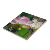 Paar van Lotus Flowers I Tegeltje (Zijkant)