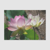 Paar van Lotus Flowers I Tissuepapier (Voorkant)