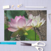 Paar van Lotus Flowers I Tissuepapier (Craft)