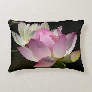 Paar van Lotus Flowers II Decoratief Kussen