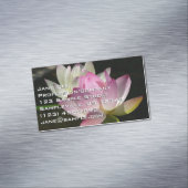 Paar van Lotus Flowers II Magnetisch Visitekaartje (Voorbeeld)
