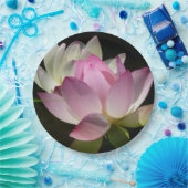 Paar van Lotus Flowers II Papieren Bordje (Feest)