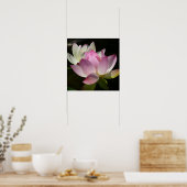 Paar van Lotus Flowers II Poster (Keuken)