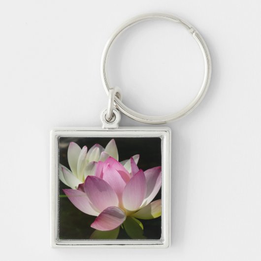 Paar van Lotus Flowers II Sleutelhanger (Voorkant)