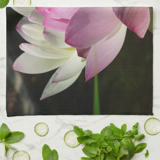 Paar van Lotus Flowers II Theedoek (Gevouwen)