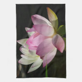 Paar van Lotus Flowers II Theedoek (Verticaal)