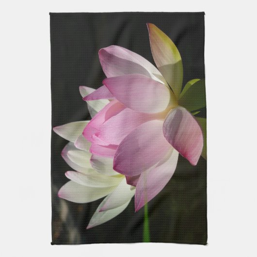 Paar van Lotus Flowers II Theedoek (Verticaal)