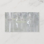 Paar van Louisiana Herons in water bij Morgan Visitekaartje (Achterkant)