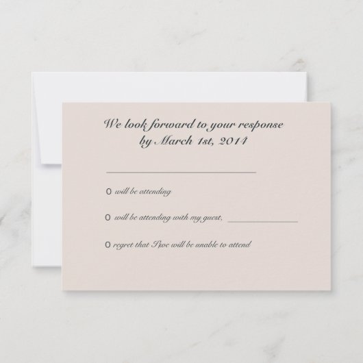 Paar van Lovebird Zwanen staren bruiloft RSVP (Achterkant)