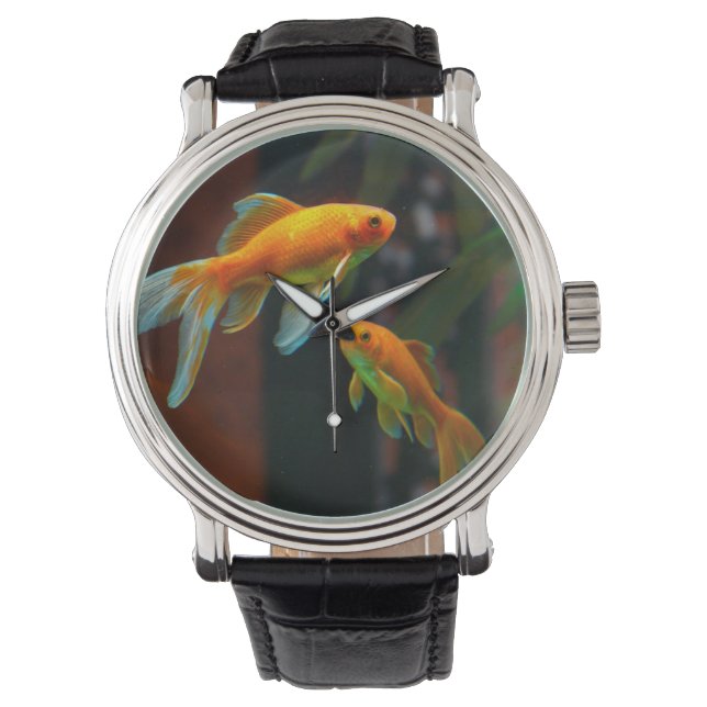 Paar van Lucky Goldfish Horloge (Voorkant)