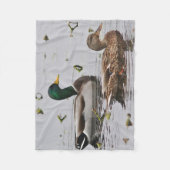 Paar van Mallard Ducks Fleece Deken (Voorkant)