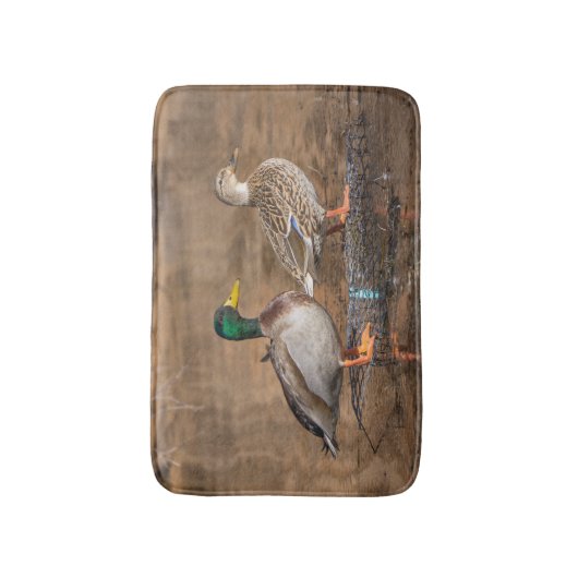 Paar van Mallard Ducks Mat (Voorkant Verticaal)