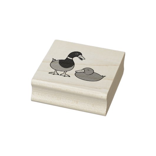 Paar van Mallard Ducks Rubberstempel (Stempel)