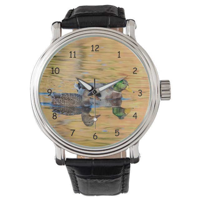 Paar van Mallards Horloge (Voorkant)