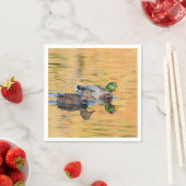 Paar van Mallards Servet (Insitu)