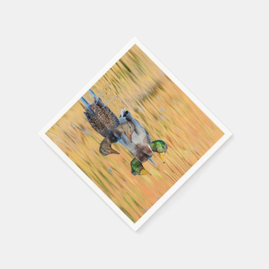 Paar van Mallards Servet (Hoek)