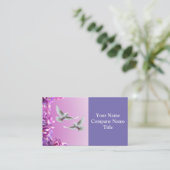 Paar van mooie witte doven visitekaartje (Staand voorkant)