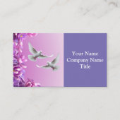 Paar van mooie witte doven visitekaartje (Voorkant)