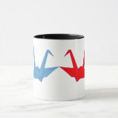 Paar van origami Cranes Mok (Midden)