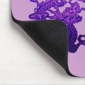 Paar van Paarse dragons op geschenken en kleding Muismat (Hoek)