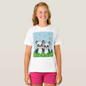 Paar van Pandas T-shirt (Voorkant volledig)