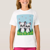 Paar van Pandas T-shirt (Voorkant)