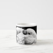 Paar van paraplu-cockatoes espresso kop (Voorkant)