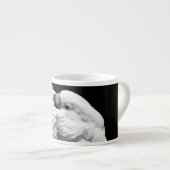 Paar van paraplu-cockatoes espresso kop (Voorkant rechts)