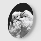 Paar van paraplu-cockatoes grote klok (Hoek)